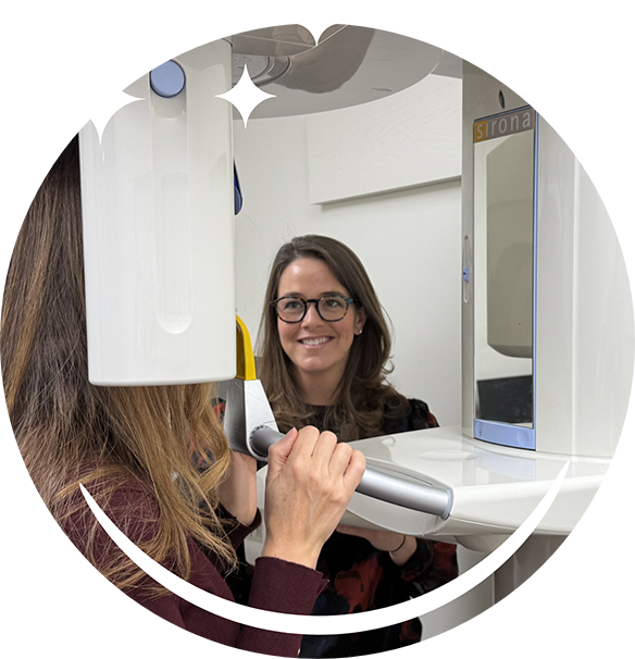 Hoover sleep dentist taking a cone beam scan of a patient's jaws