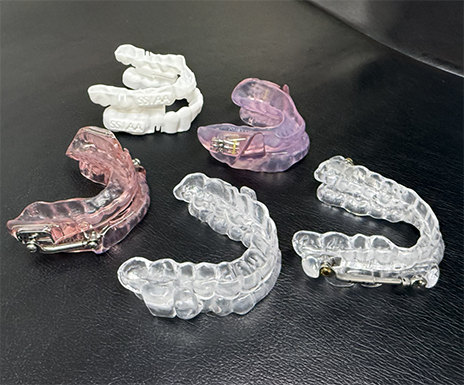 Several oral appliance trays